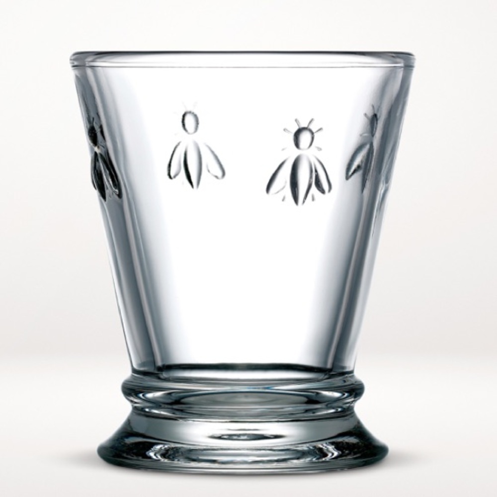 Like new La Rochere Bee Glass Goblet / Tumbler Glass Set of 2
